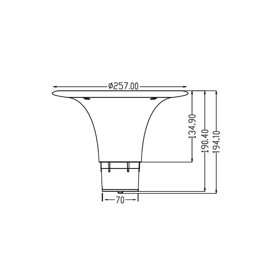 *TESTA PALO SOLARE 15W 1900LM