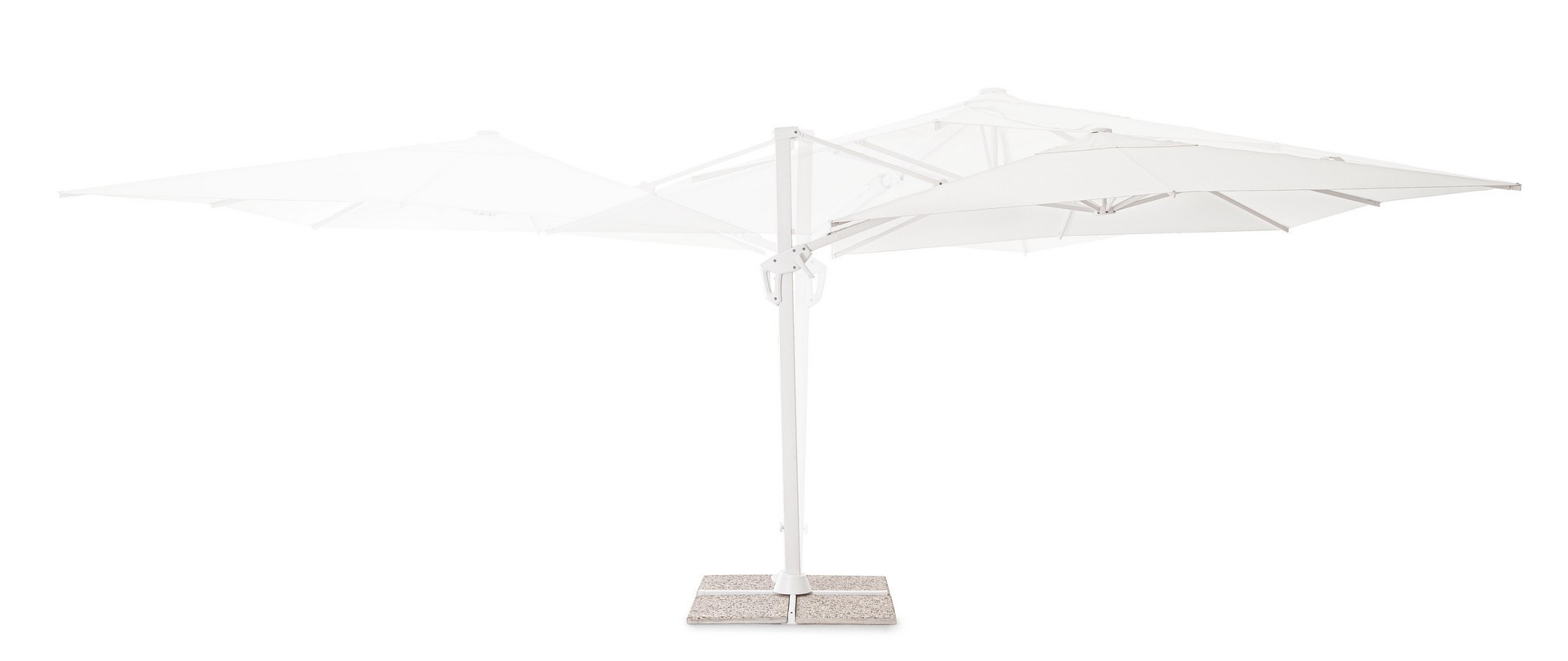 OMBRELLONE A BRACCIO VEGA 3X3 BIANCO