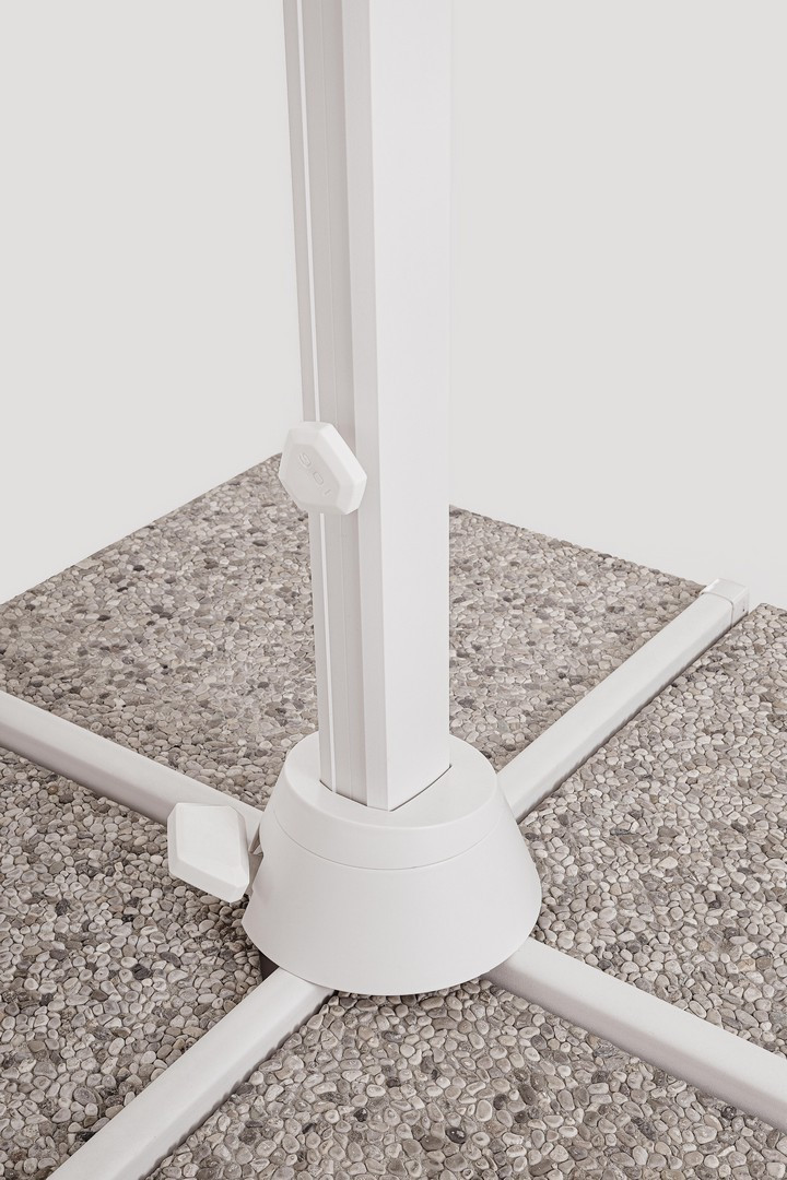 OMBRELLONE A BRACCIO VEGA 3X3 BIANCO