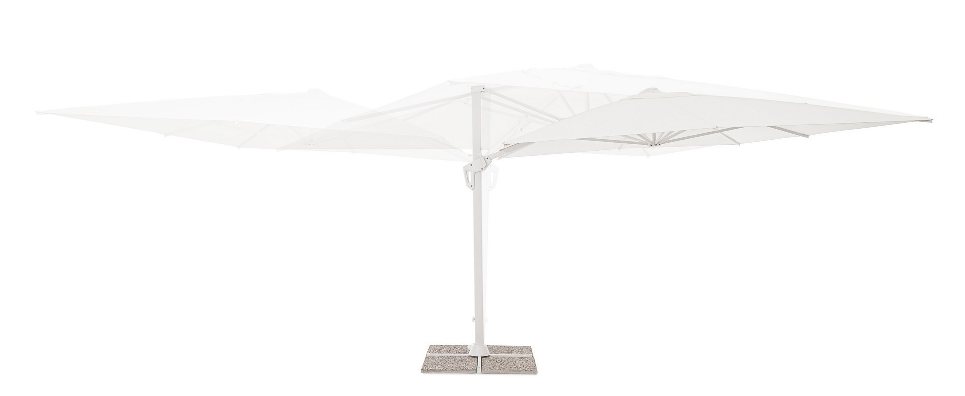 OMBRELLONE A BRACCIO VEGA 3X4 BIANC0