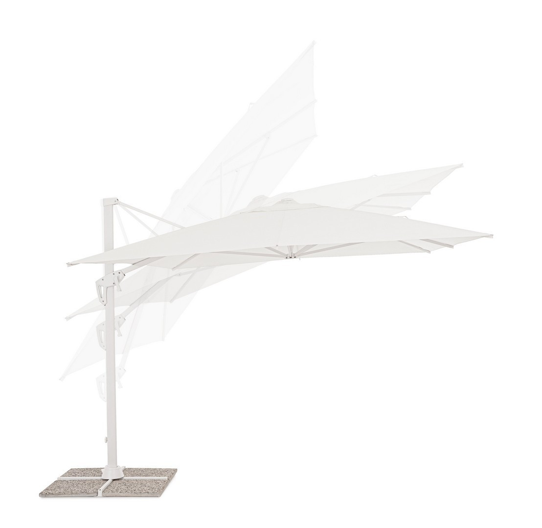 OMBRELLONE A BRACCIO VEGA 3X4 BIANC0