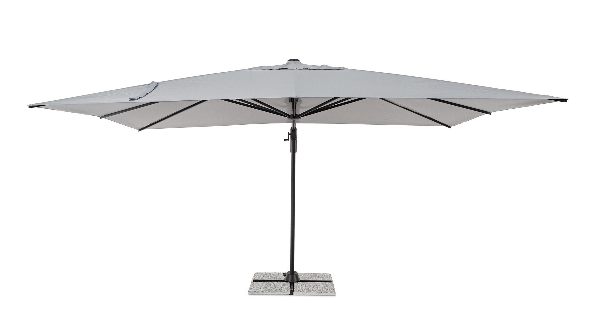 OMBRELLONE A BRACCIO VEGA 3X3 ANTRACITE-GRIGIO