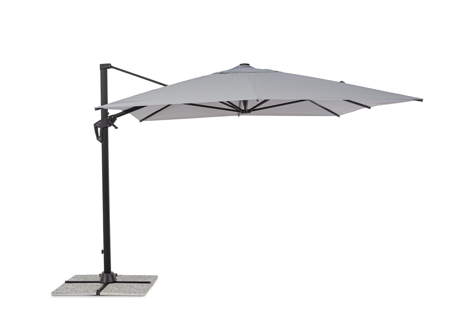 OMBRELLONE A BRACCIO VEGA 3X3 ANTRACITE-GRIGIO