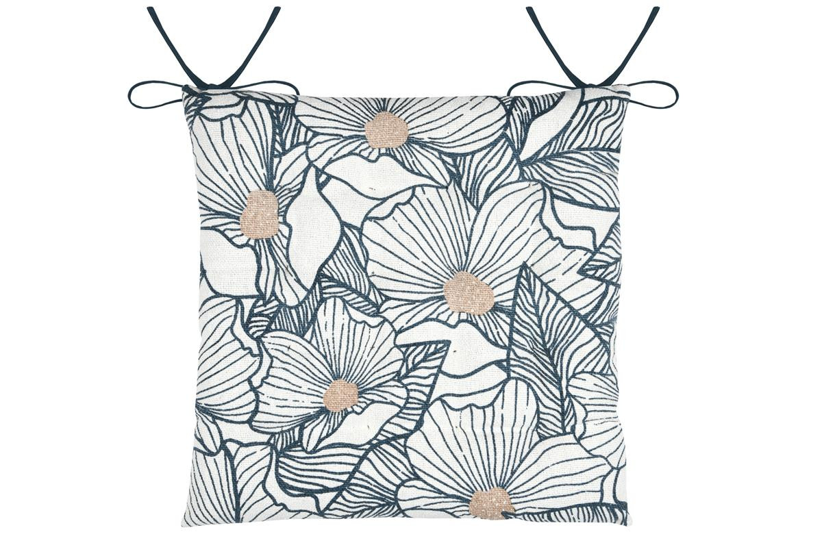 CUSCINO EUGENIE GALETTE 38X38 BLU