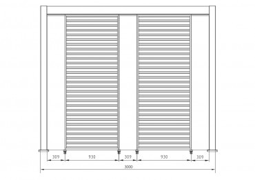 PERGOLA OCEAN MT.3X4 SETA