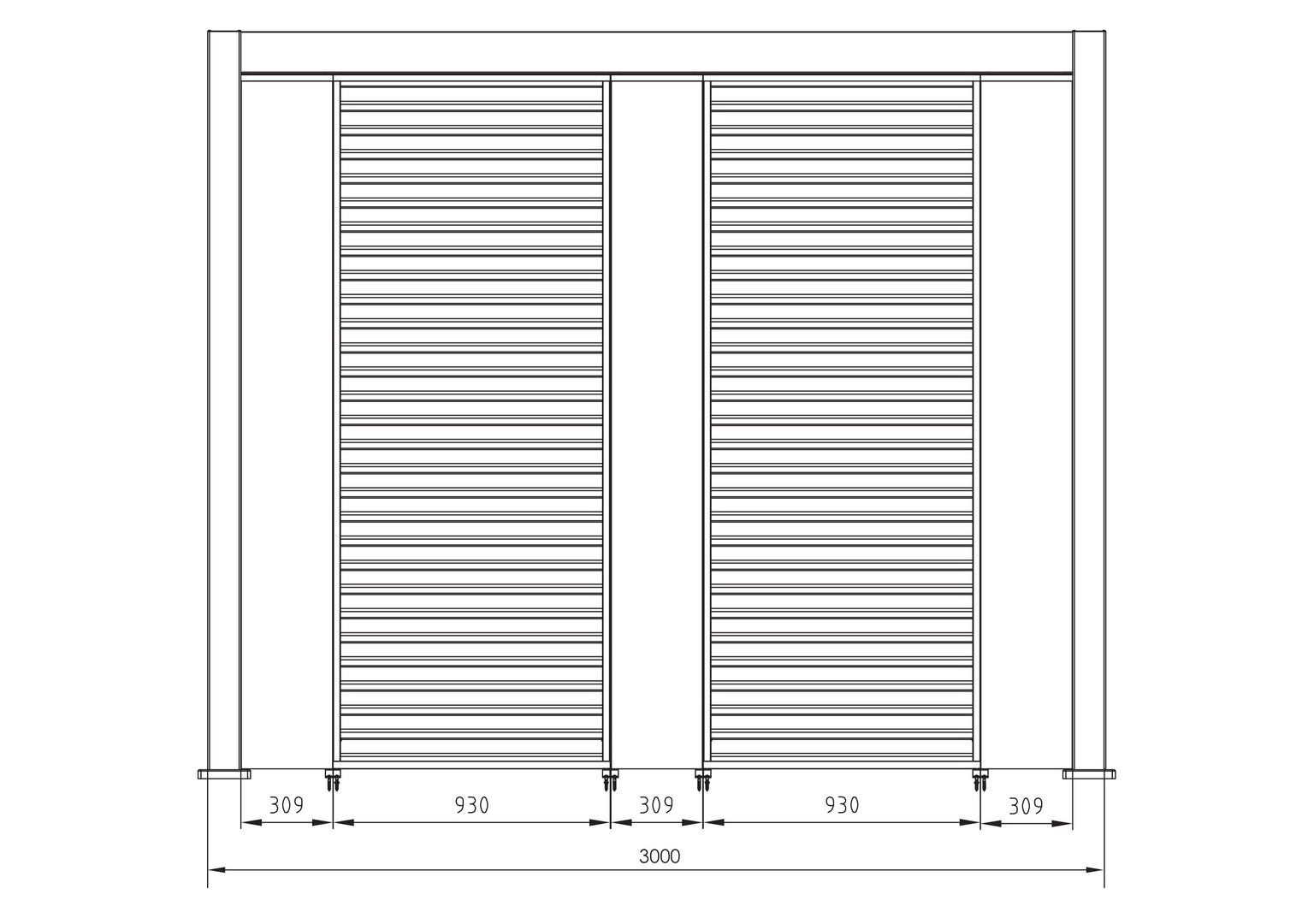 PERGOLA OCEAN MT.3.6X6 SETA