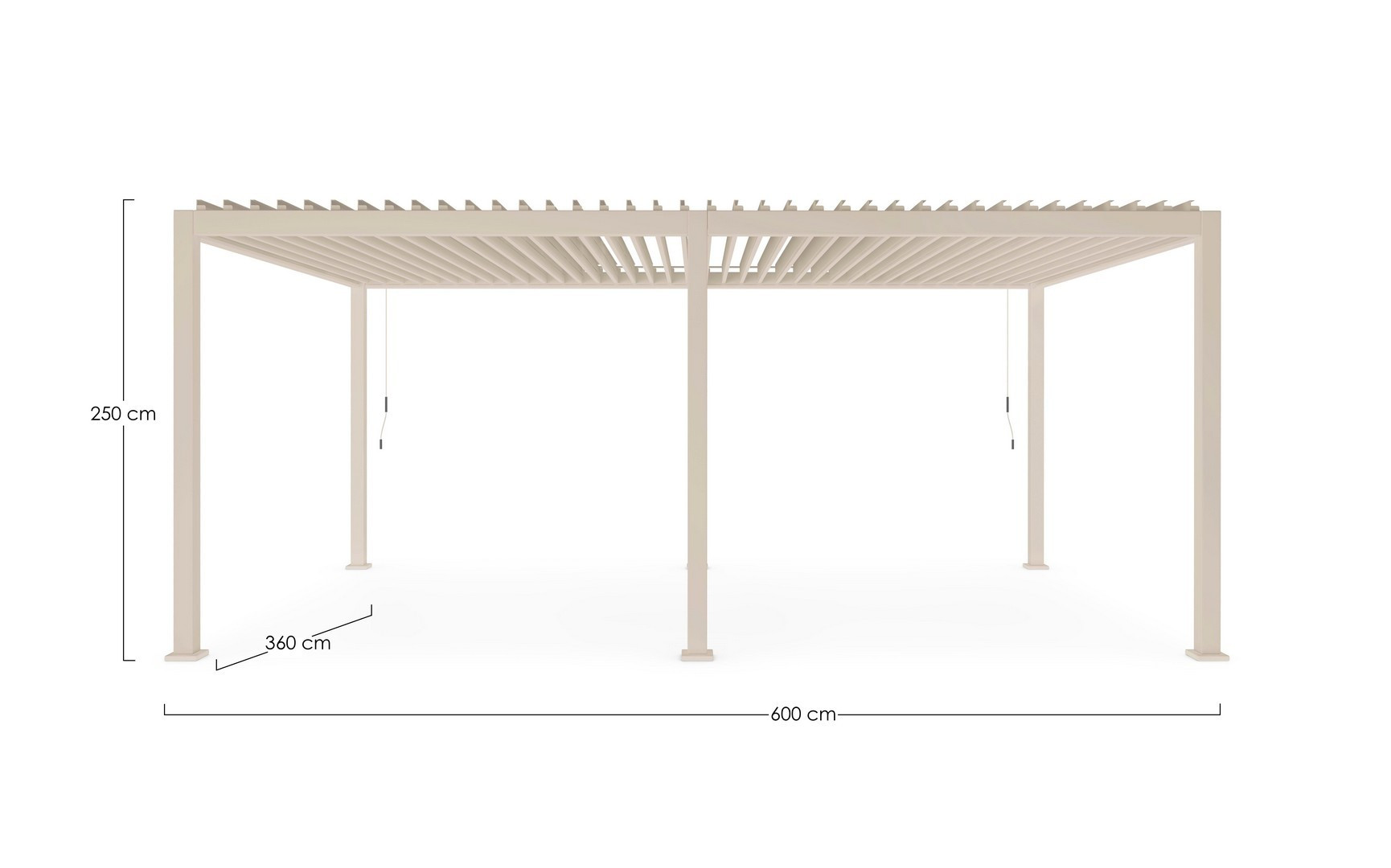 PERGOLA OCEAN MT.3.6X6 SETA