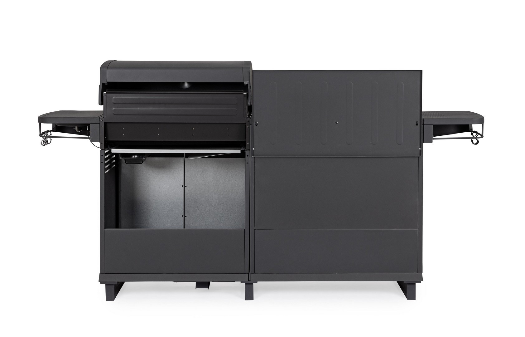 CUCINA A GAS MERITA ANTRACITE CM.216X57 H.116