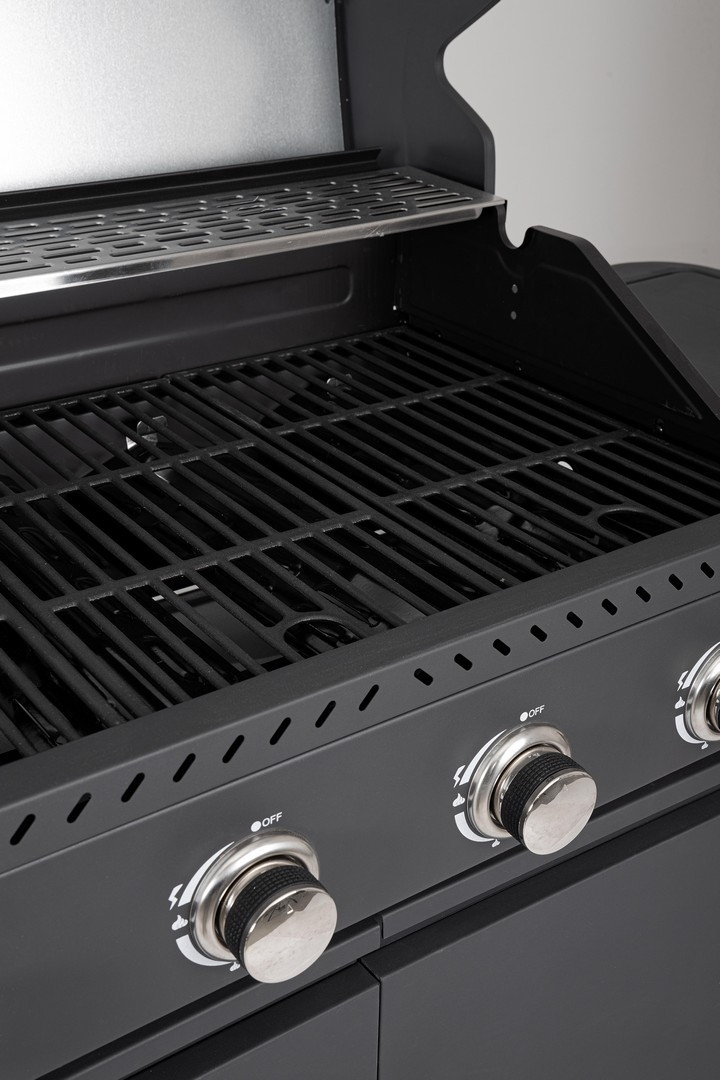 CUCINA A GAS MERITA ANTRACITE CM.216X57 H.116