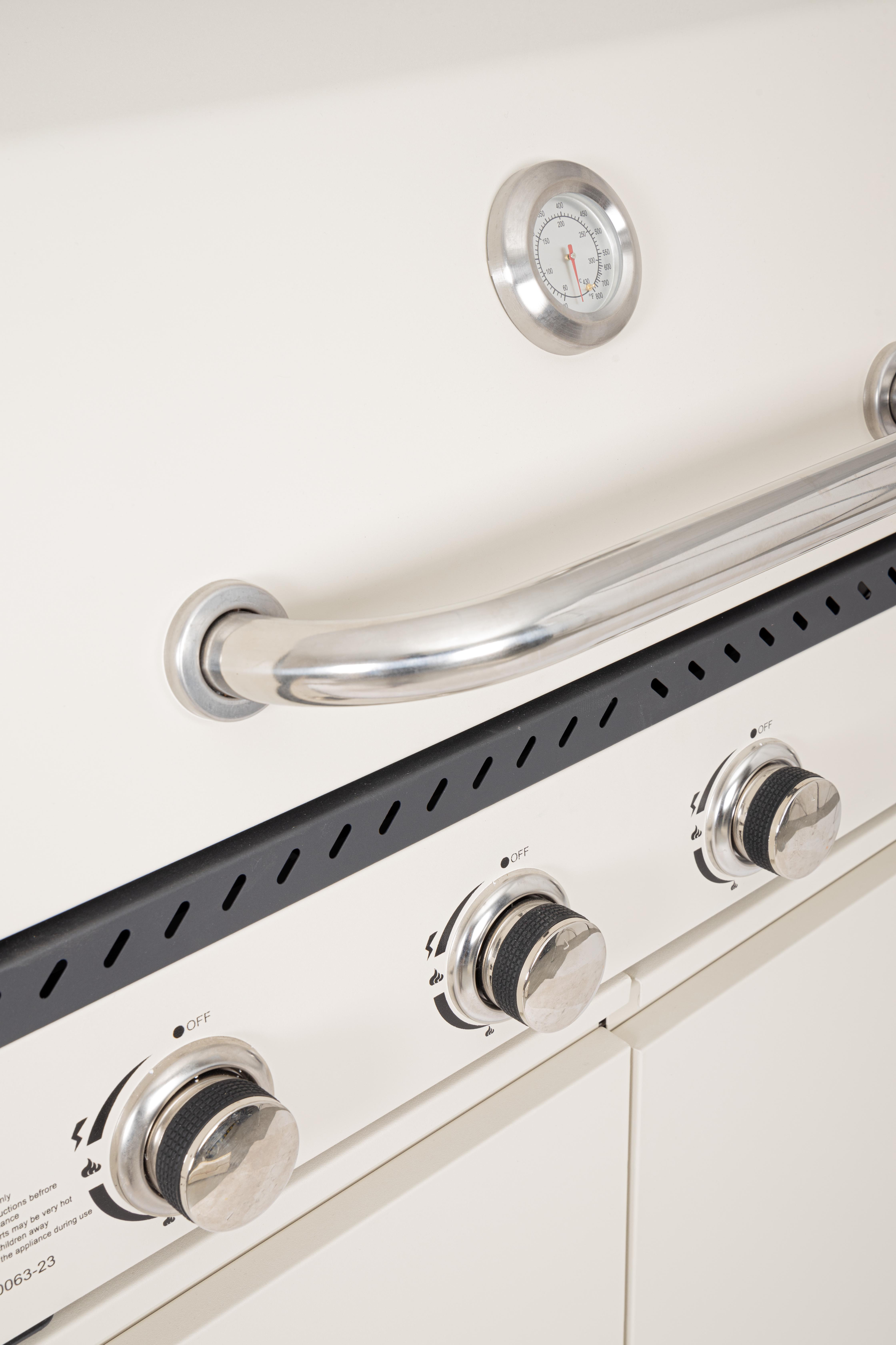 CUCINA A GAS MERITA BEIGE/ANTRACITE CM.216X57 H116