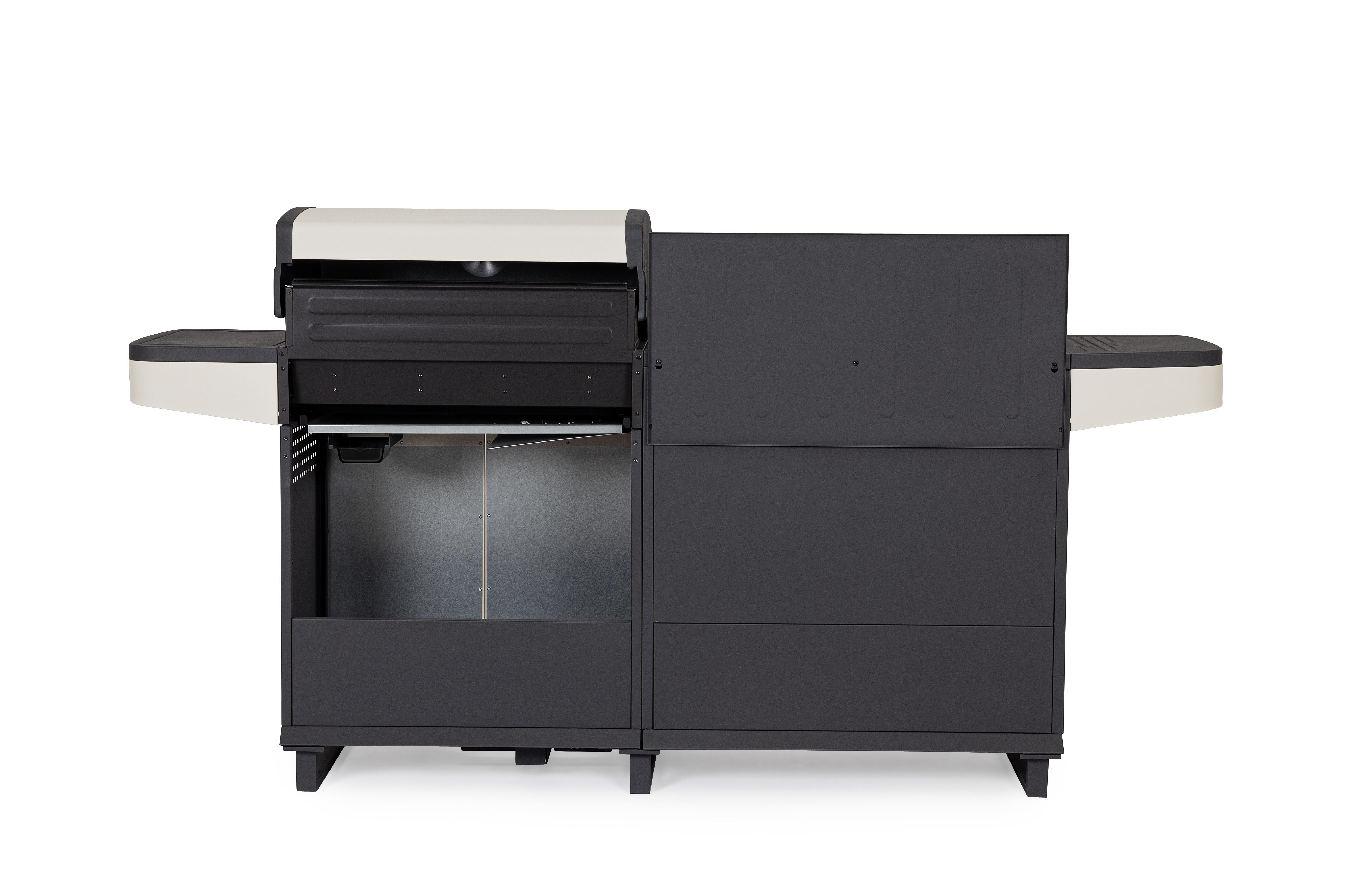 CUCINA A GAS MERITA BEIGE/ANTRACITE CM.216X57 H116