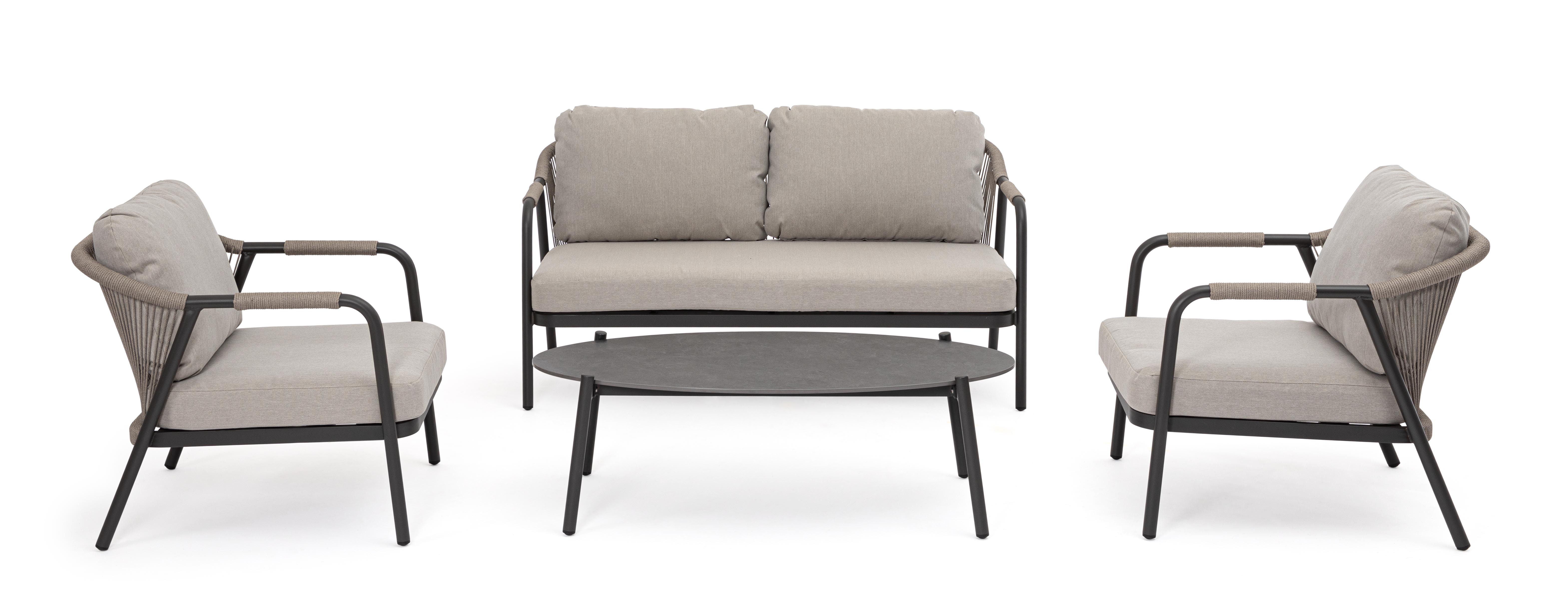 SALOTTO C-C MIRAVET ANTRACITE/KHAKI