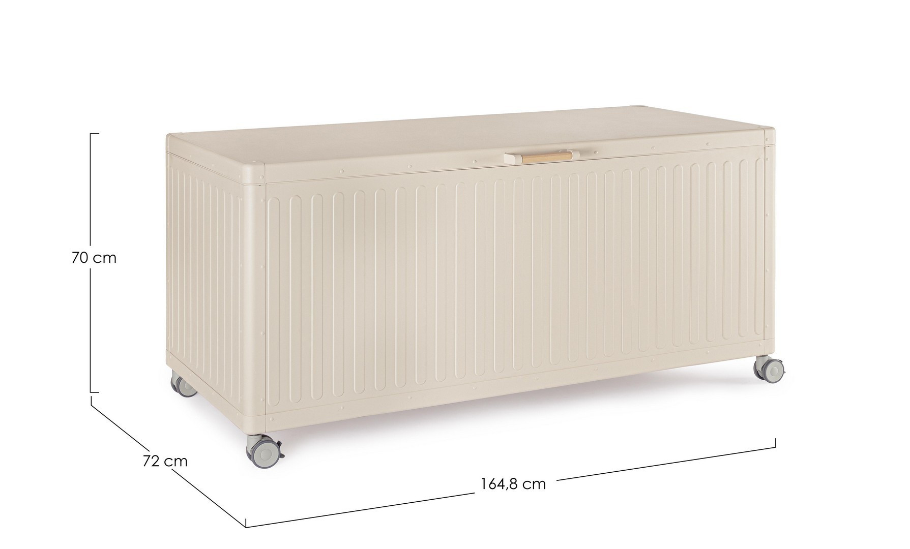 BAULE CON RUOTE OCEAN SETA CM.164.8X72X70H
