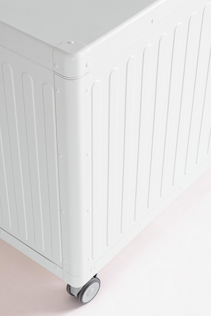 BAULE CON RUOTE OCEAN BIANCO CM.164.8X72X70H
