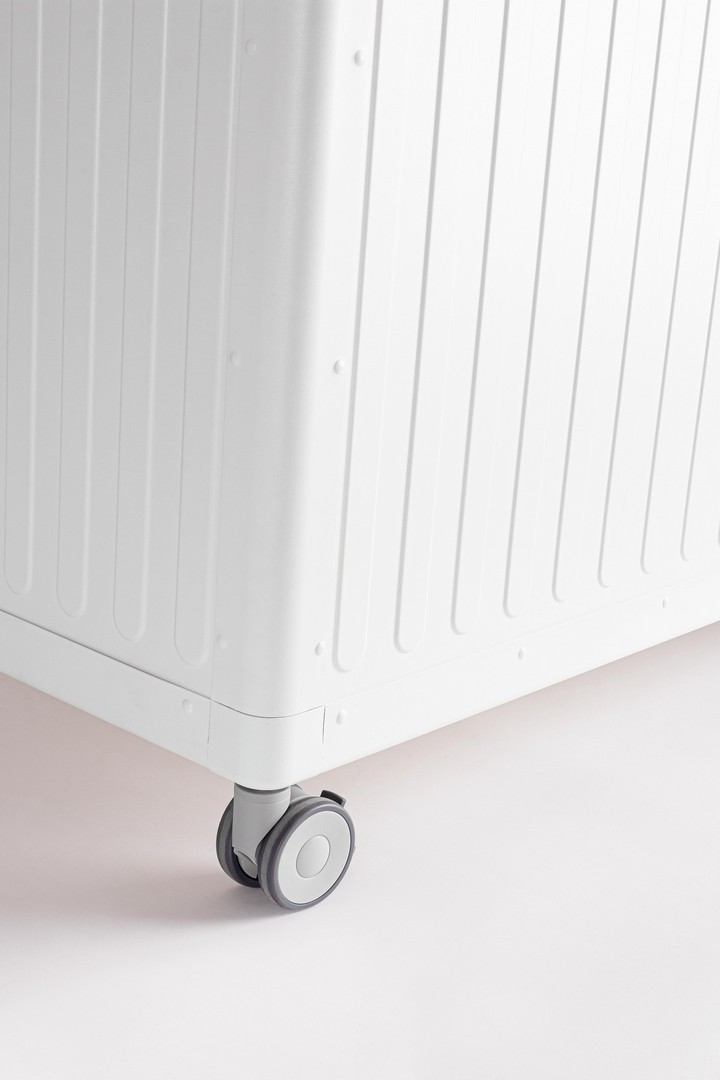 BAULE CON RUOTE OCEAN BIANCO CM.164.8X72X70H
