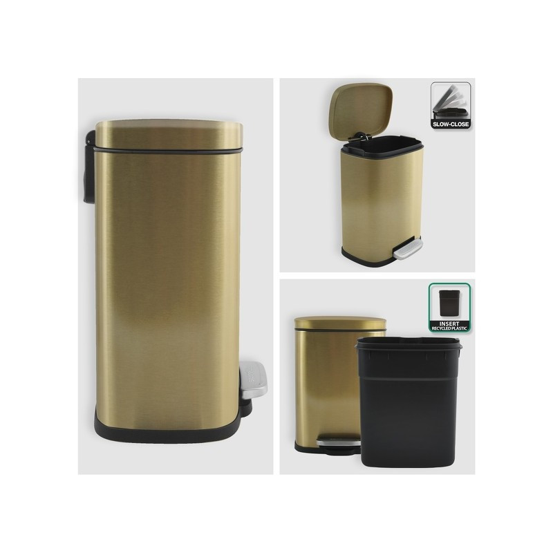 PATTUMIERA A PEDALE AKIRA 5LT.ORO