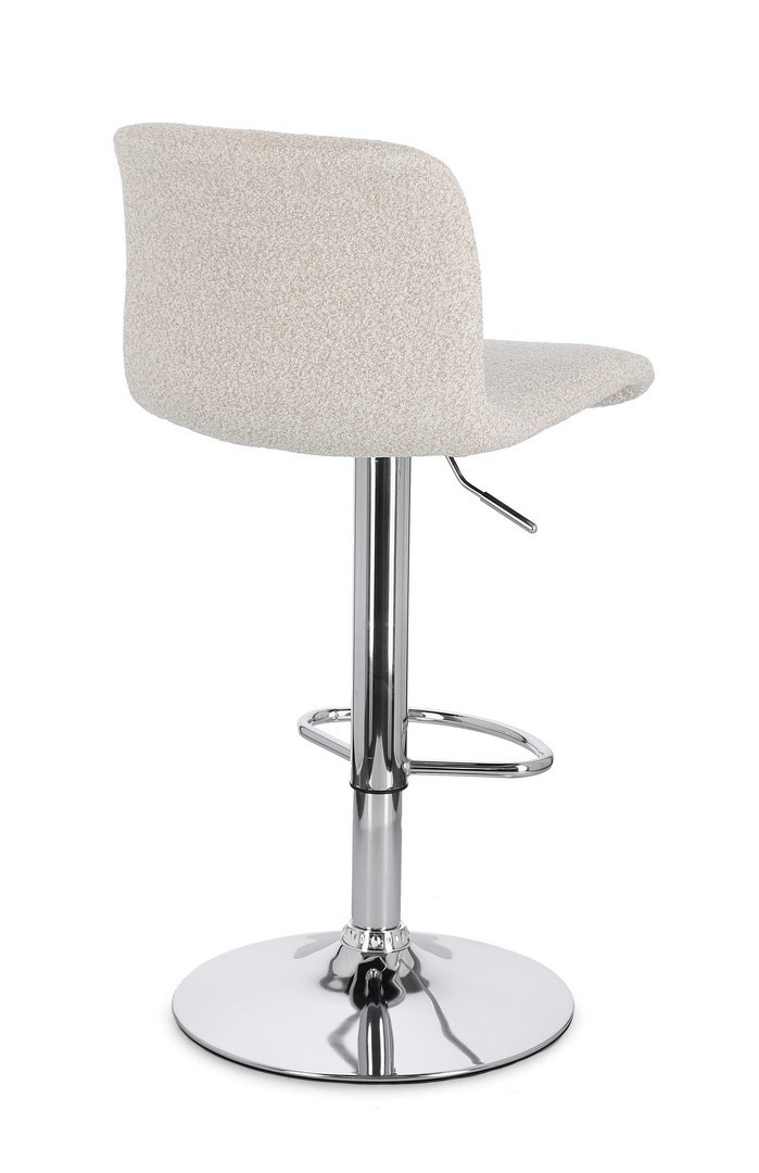 SGABELLO BAR RAFAEL CROMO/BEIGE