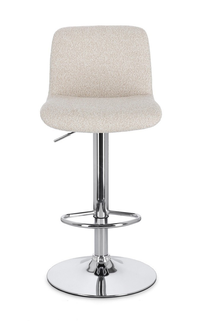 SGABELLO BAR RAFAEL CROMO/BEIGE