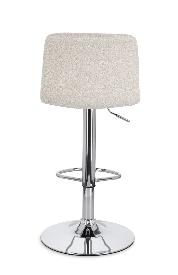 SGABELLO BAR RAFAEL CROMO/BEIGE