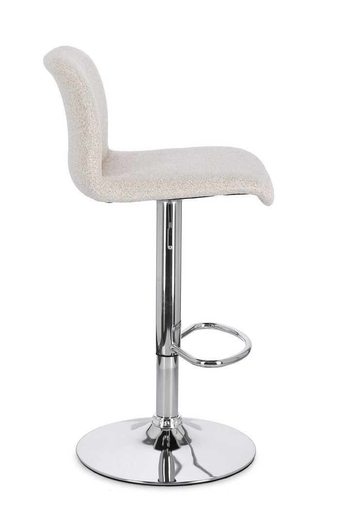 SGABELLO BAR RAFAEL CROMO/BEIGE