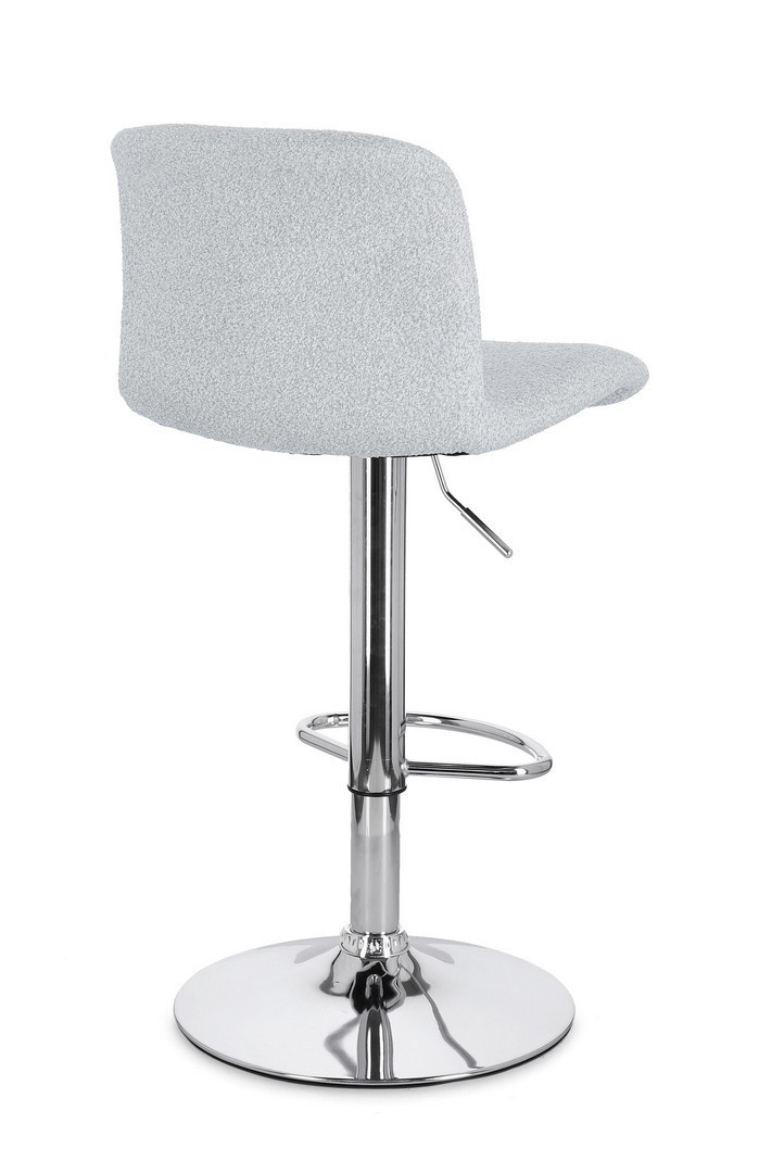SGABELLO BAR RAFAEL CROMO/GRIGIO CHIARO