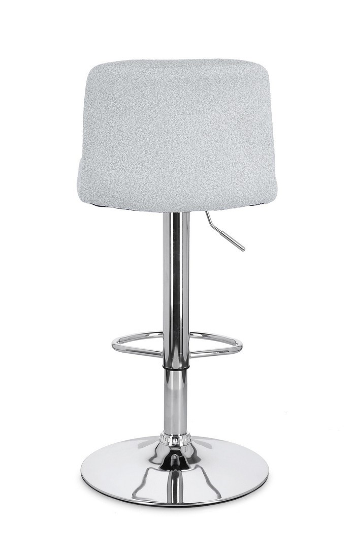 SGABELLO BAR RAFAEL CROMO/GRIGIO CHIARO