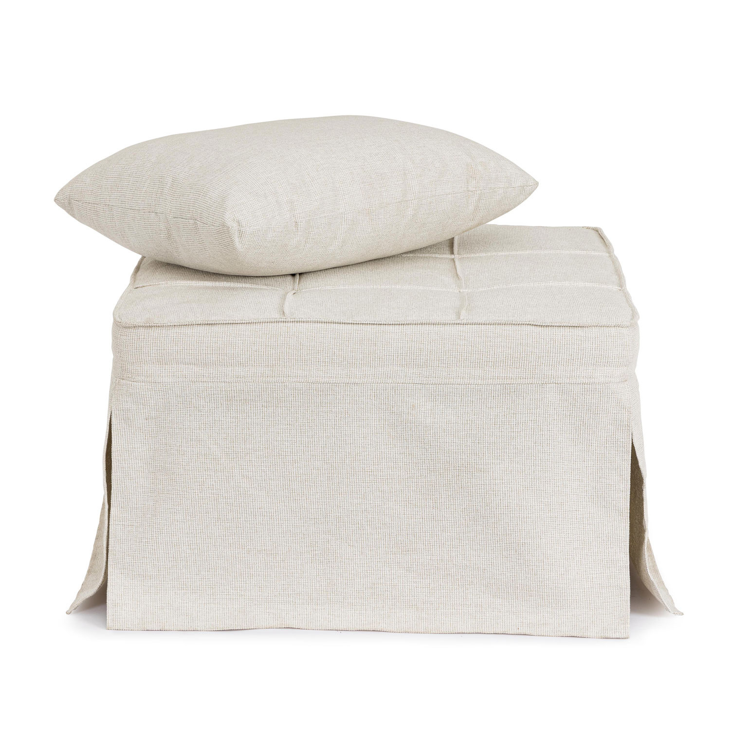 *POUFF LETTO 1P BARNEY GRIGIO CHIARO