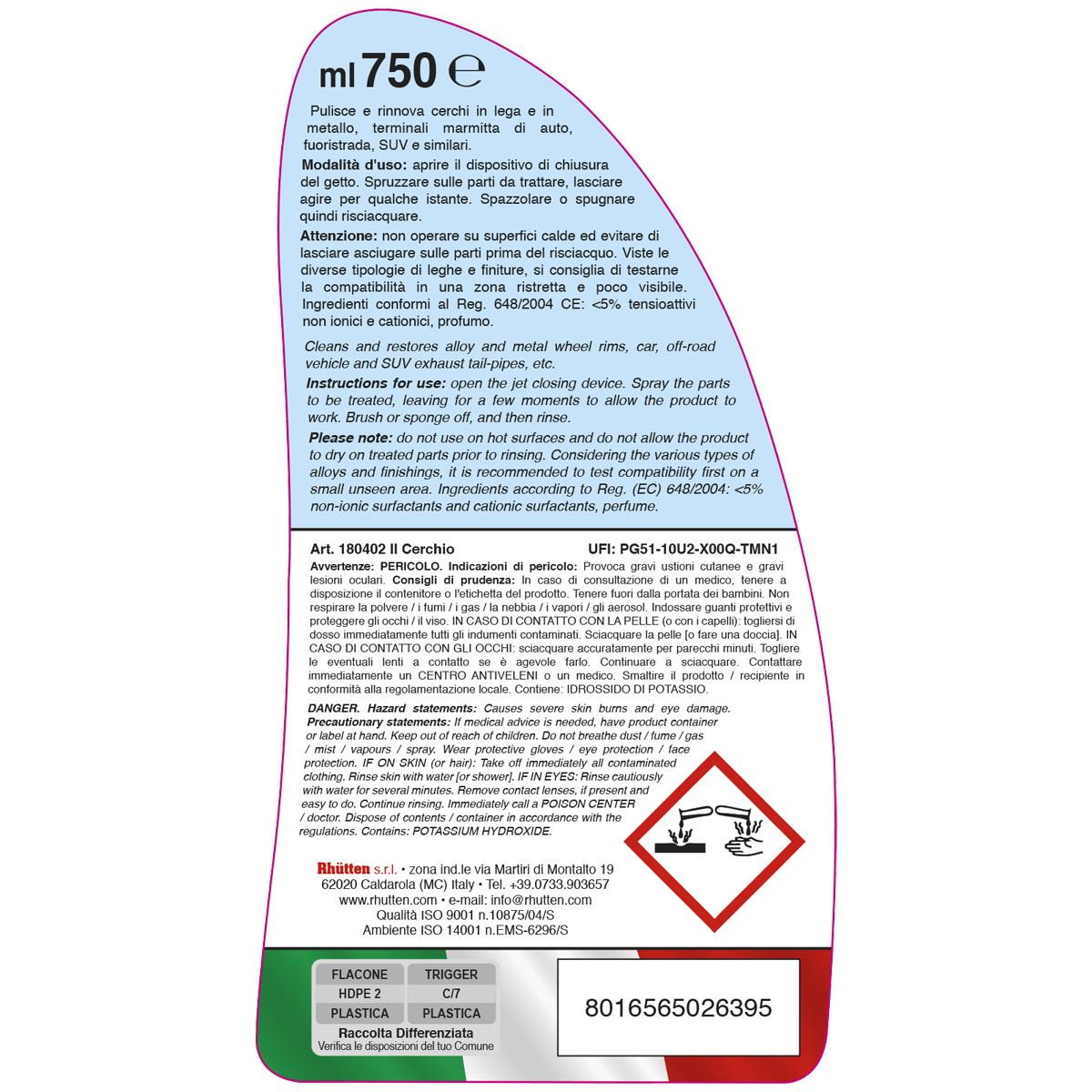 DETERGENTI CERCHIO ML.750