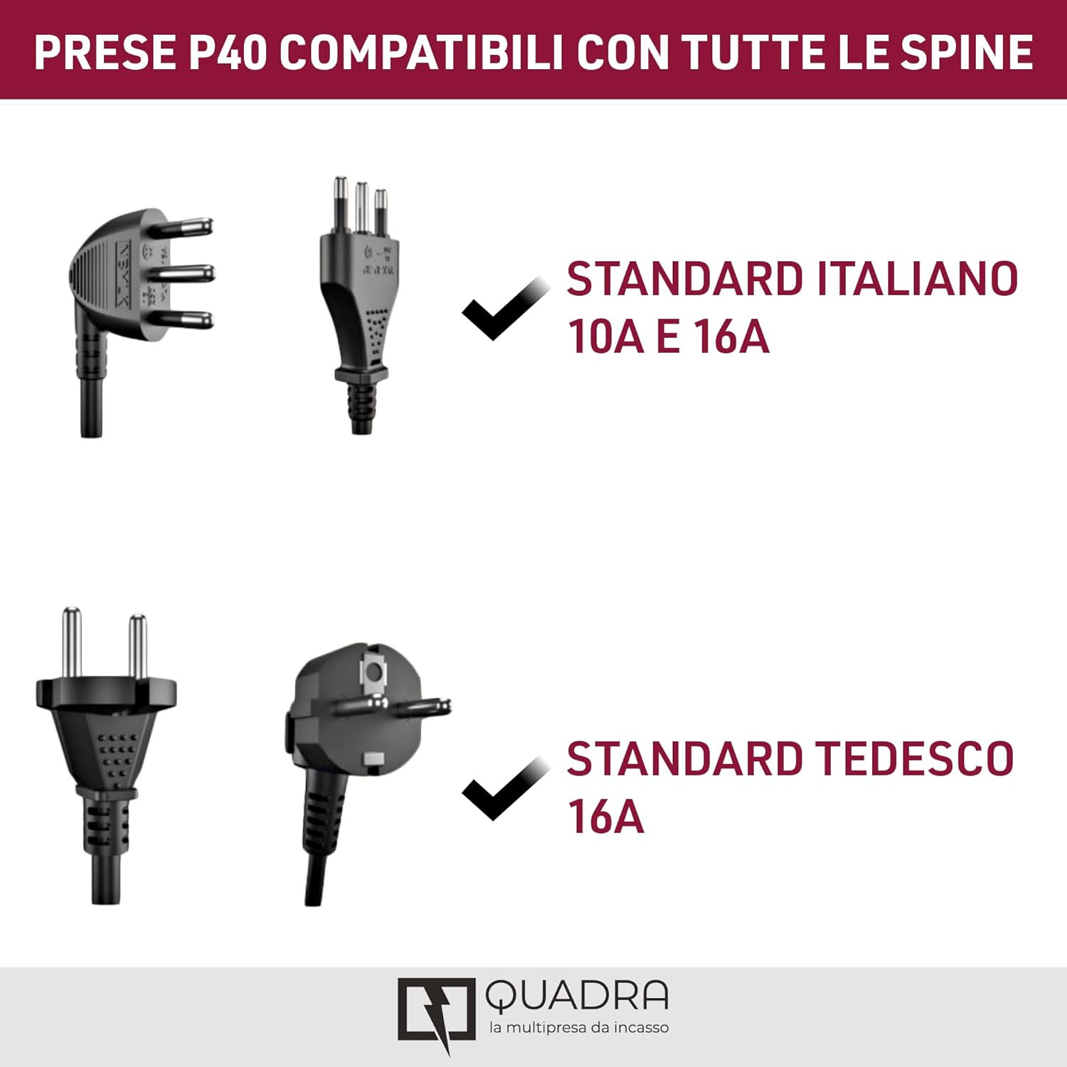 MULTIPRESA INCASSO 4PRESE P40 SABBIA