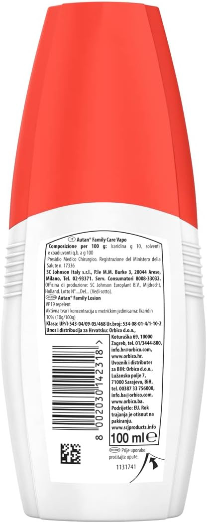 AUTAN REPELLENTE FAMILY CARE ML.100