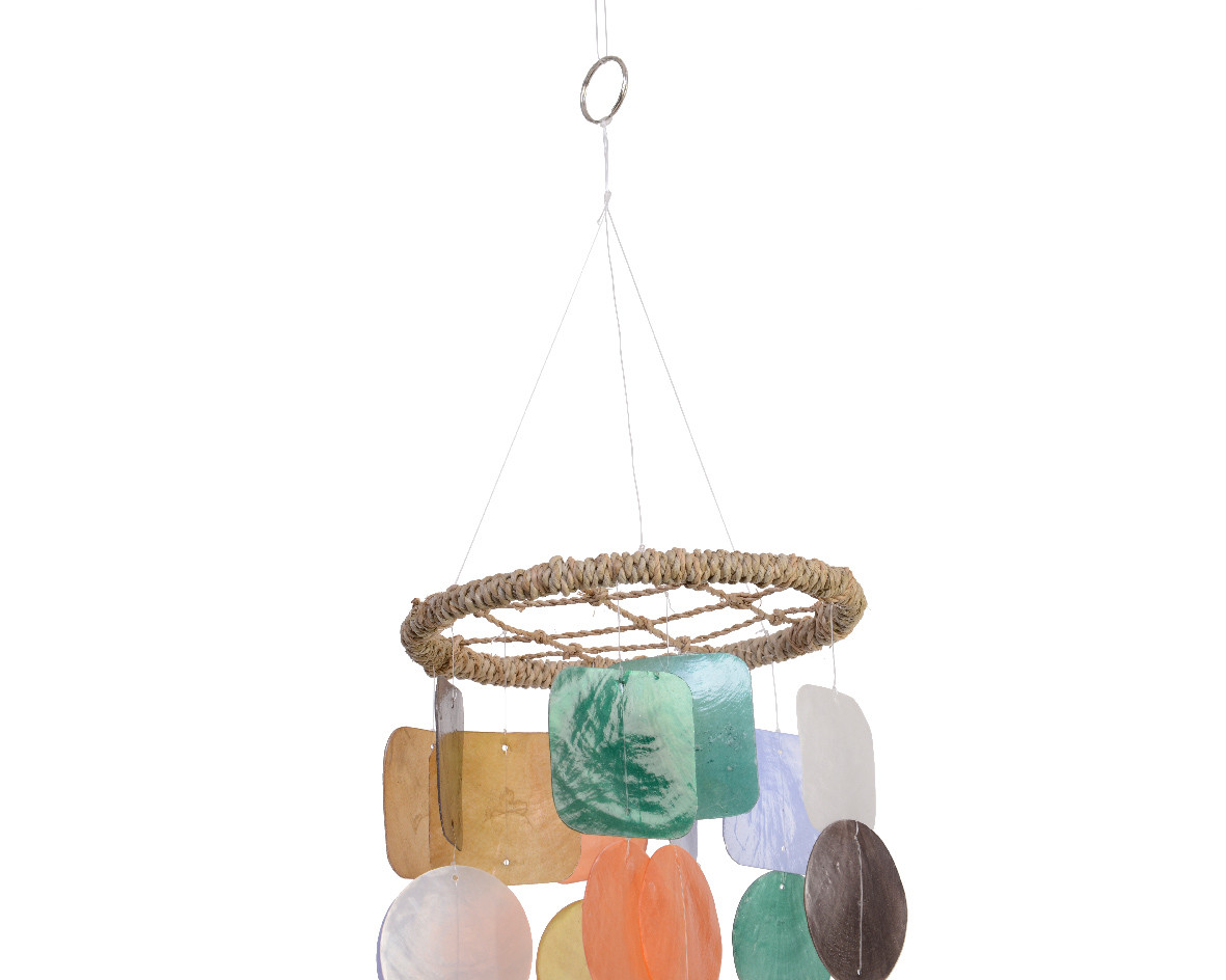 DECORAZIONE PENDENTE H48 MULTICOLOR