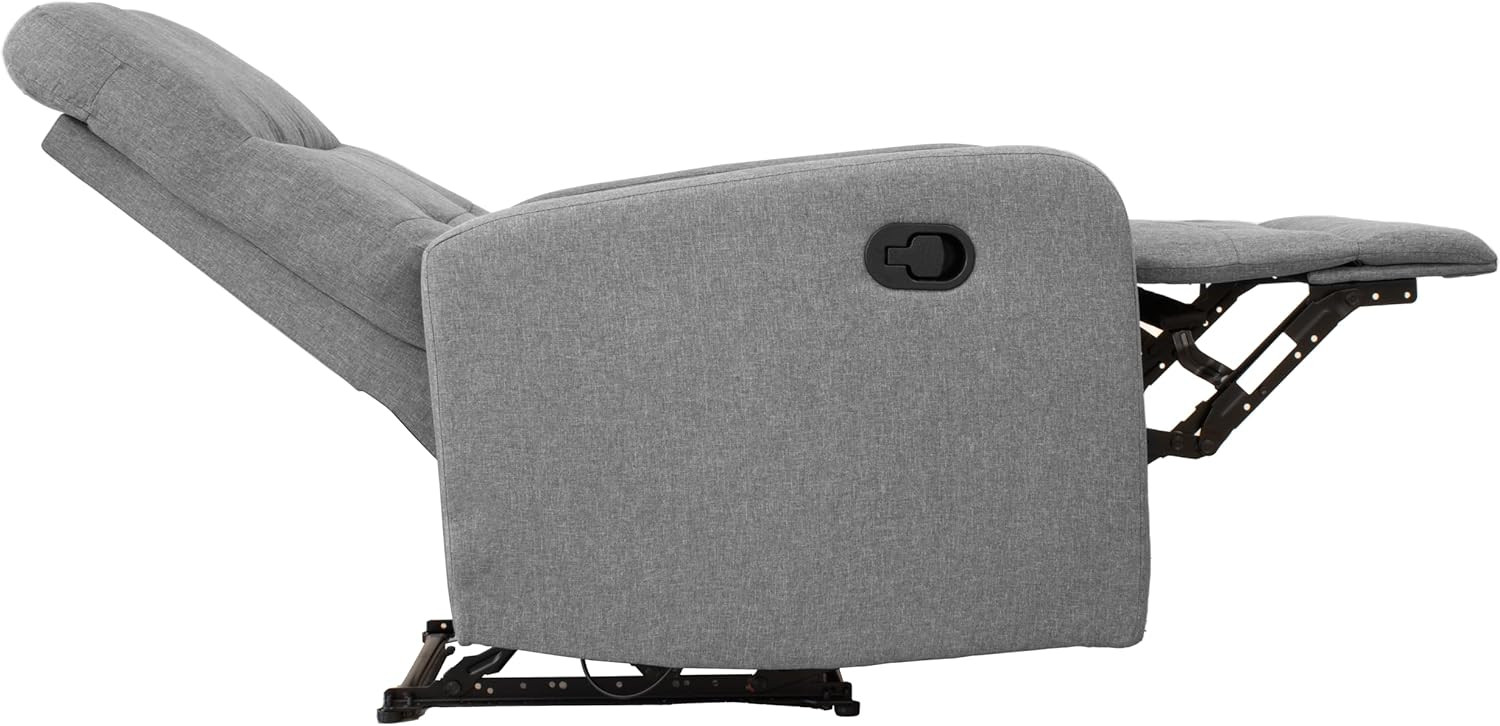 POLTRONA RECLINABILE TESSUTO GRIGIA