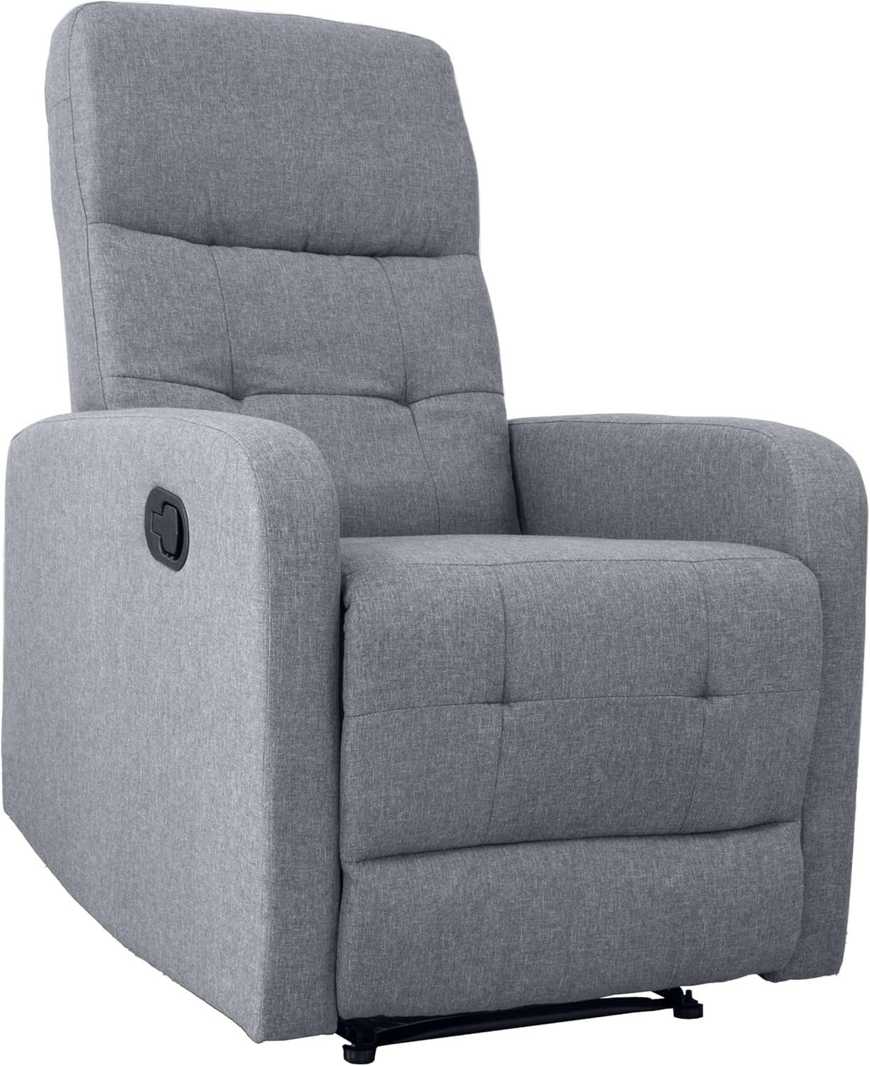 POLTRONA RECLINABILE TESSUTO GRIGIA