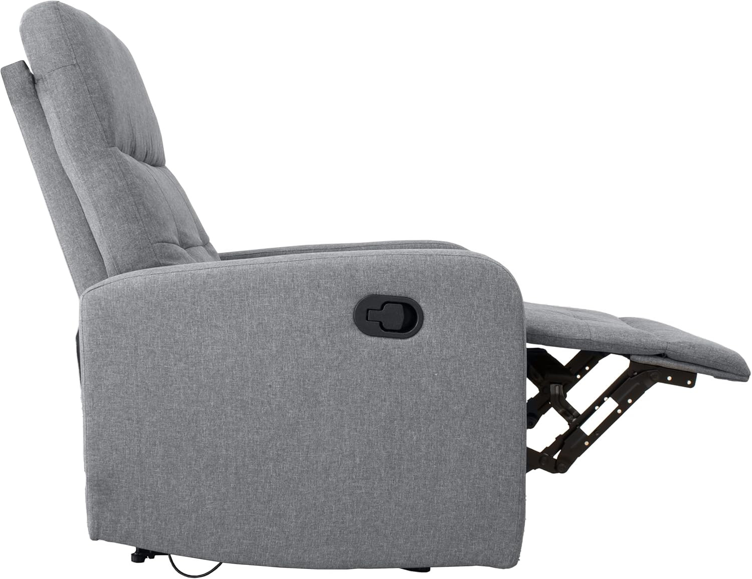 POLTRONA RECLINABILE TESSUTO GRIGIA