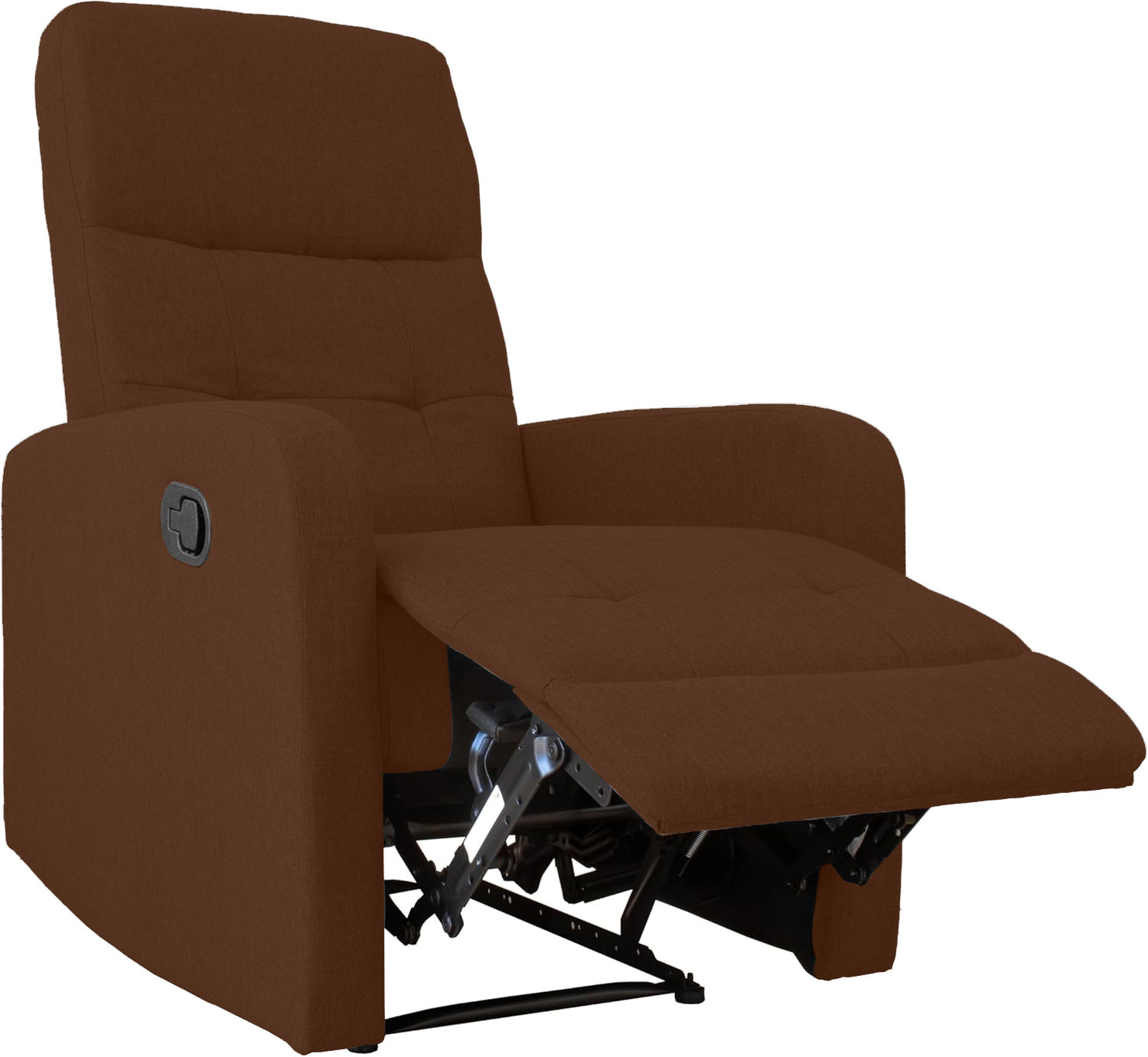 POLTRONA RECLINABILE TESSUTO BROWN