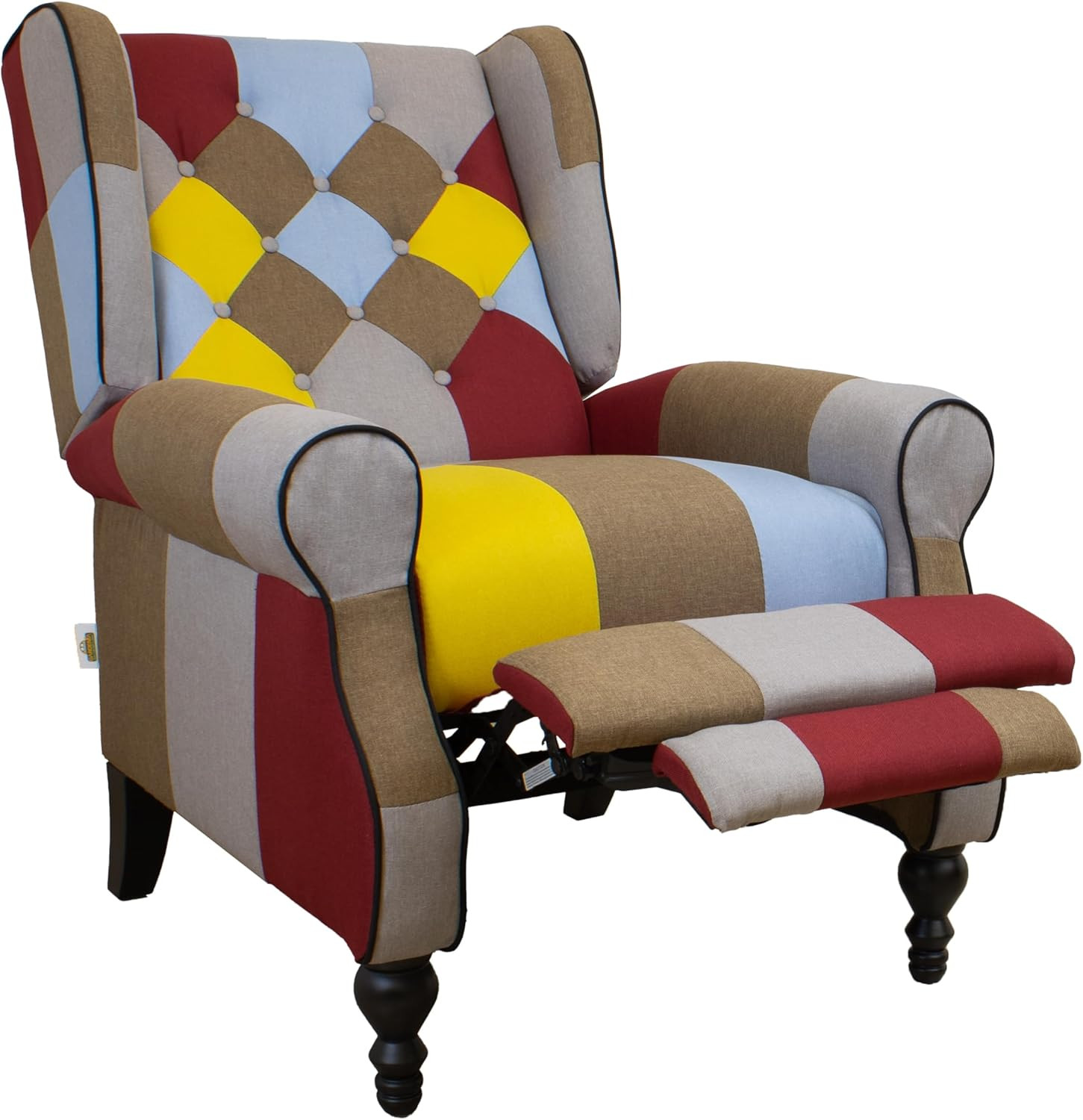 POLTRONA RECLINABILE PATCHWORK