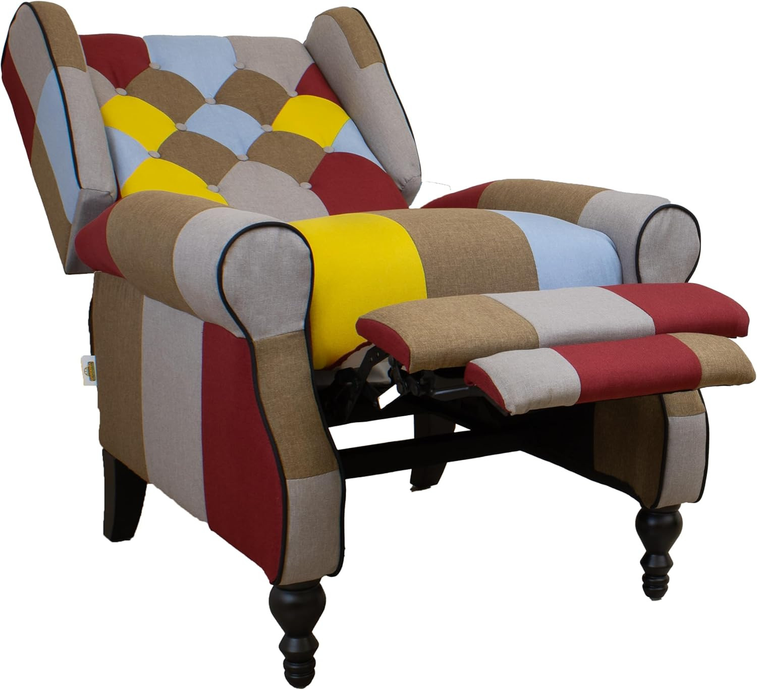 POLTRONA RECLINABILE PATCHWORK