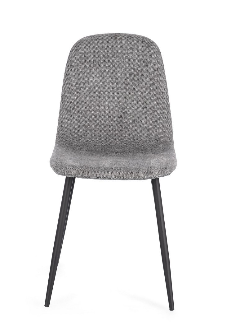 SEDIA IN VELVET BECKY GRIGIO