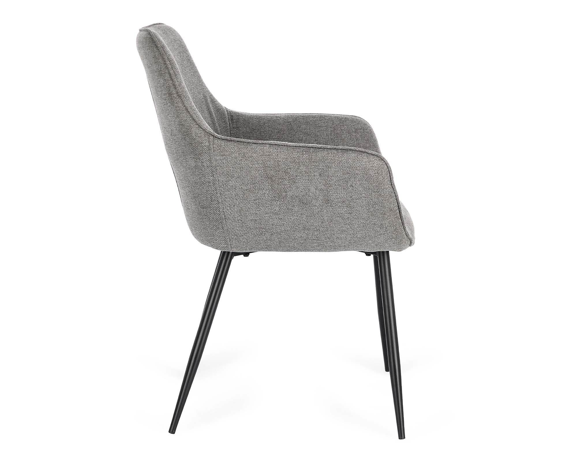 *SEDIA C/BR CORA NERO/GRIGIO SCURO