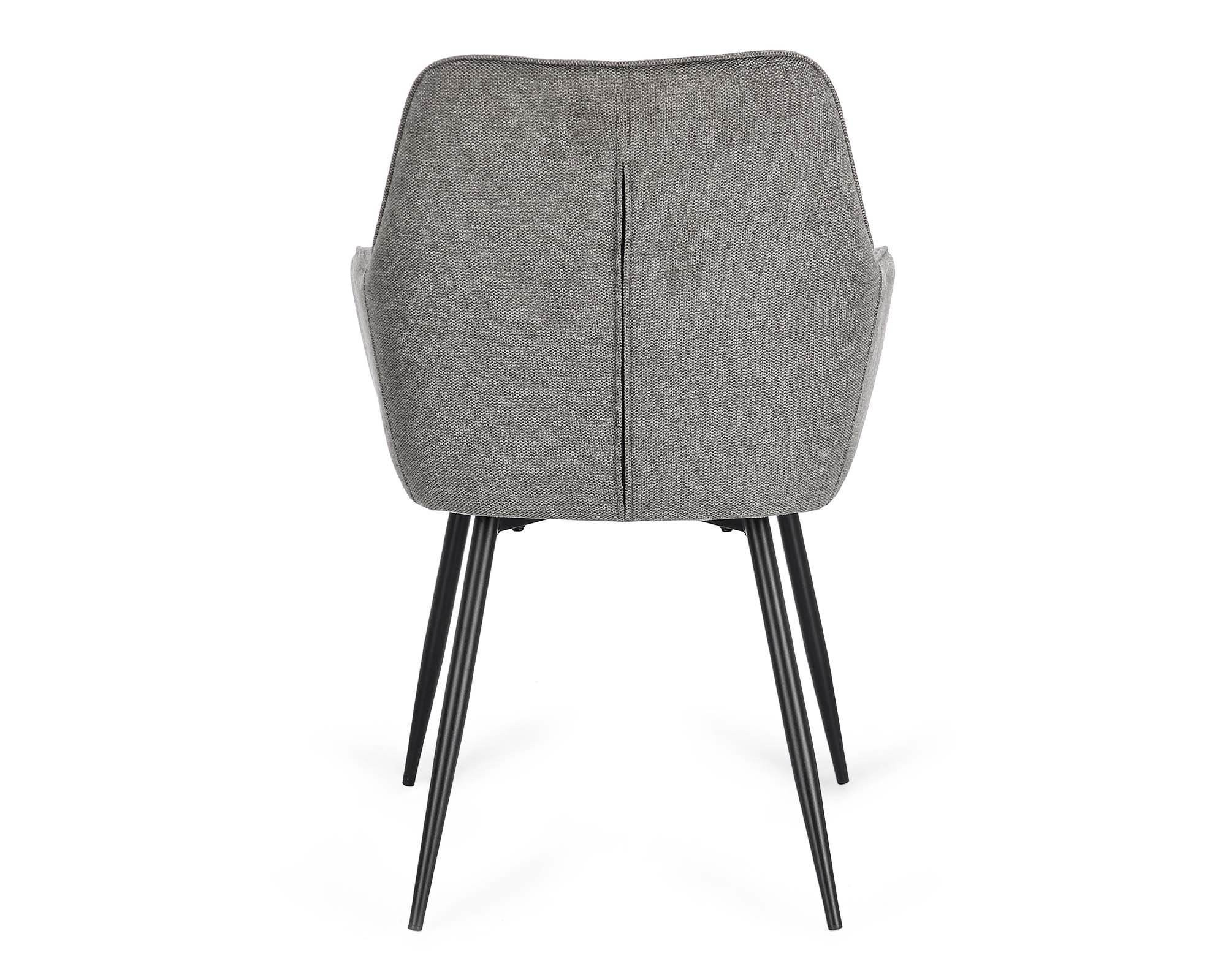 *SEDIA C/BR CORA NERO/GRIGIO SCURO