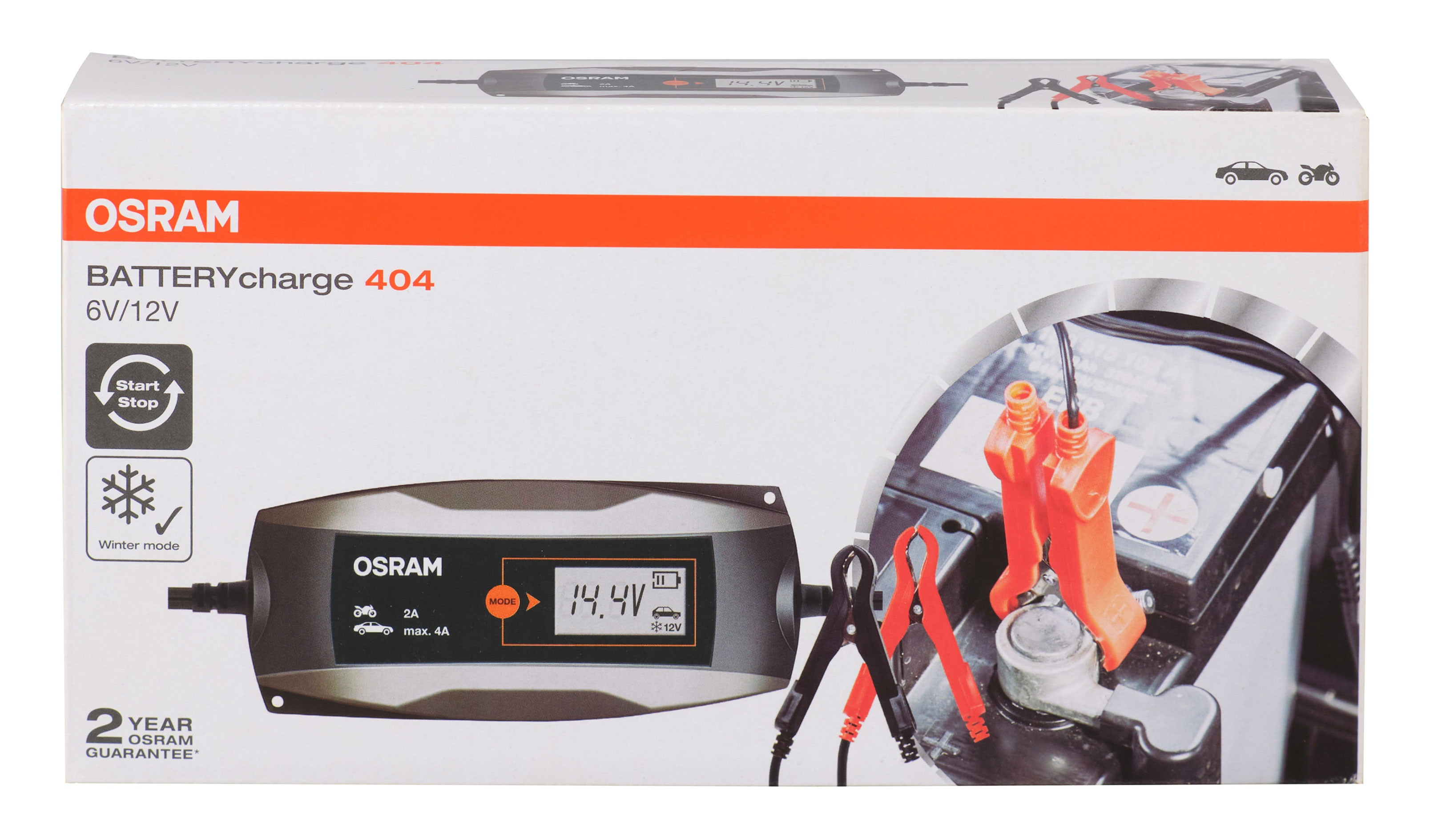 CARICABATTERIA SMART 6/12V 4A OSRAM