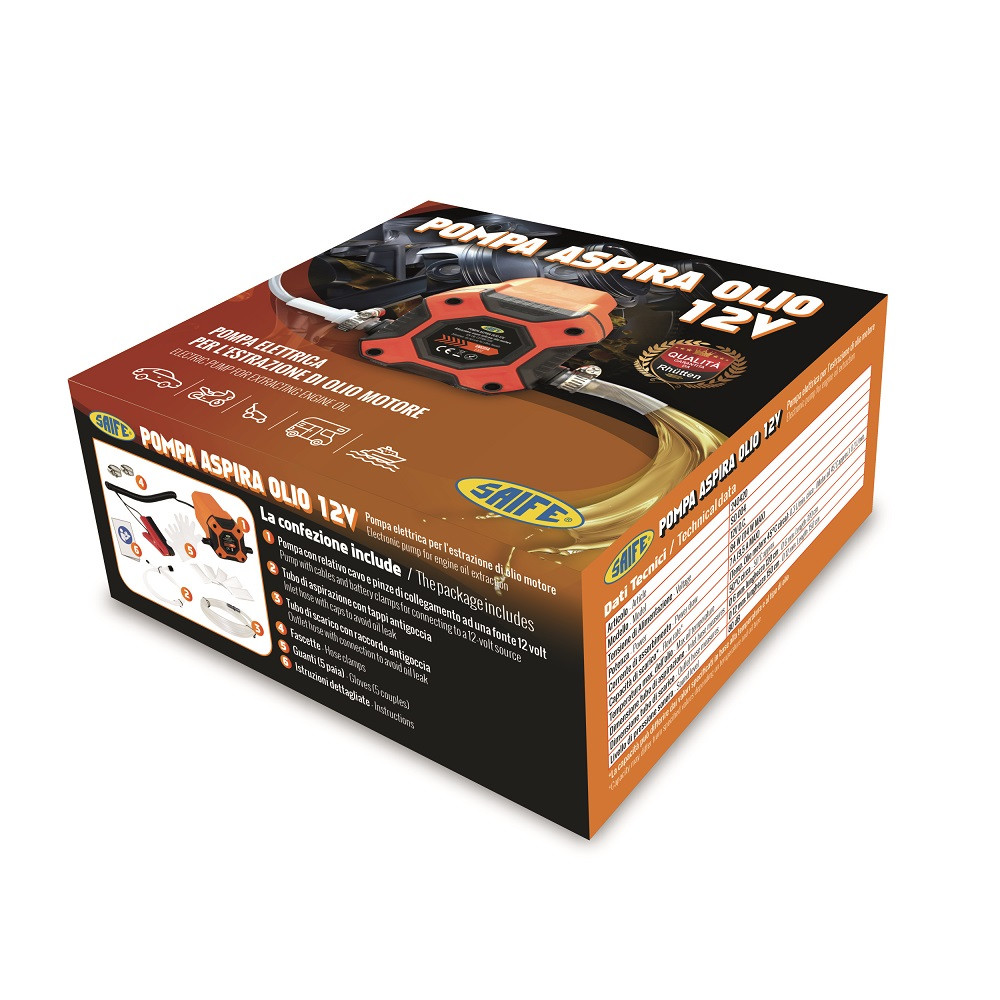 POMPA ASPIRA OLIO 12V
