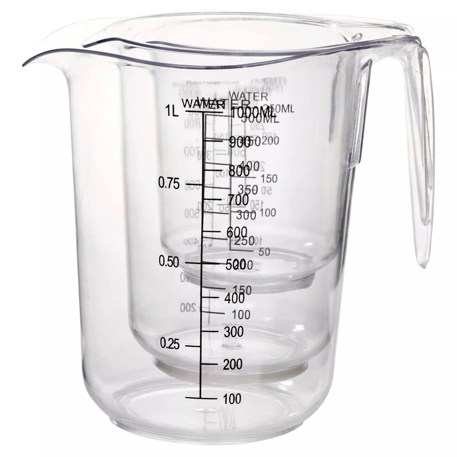 SET3 CARAFFE GRADUATE PLASTICA