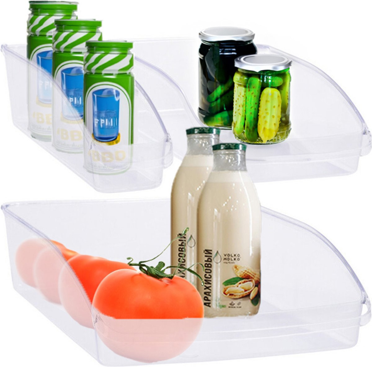 SET3 CONTENITORI FRIGO TRASPARENTI