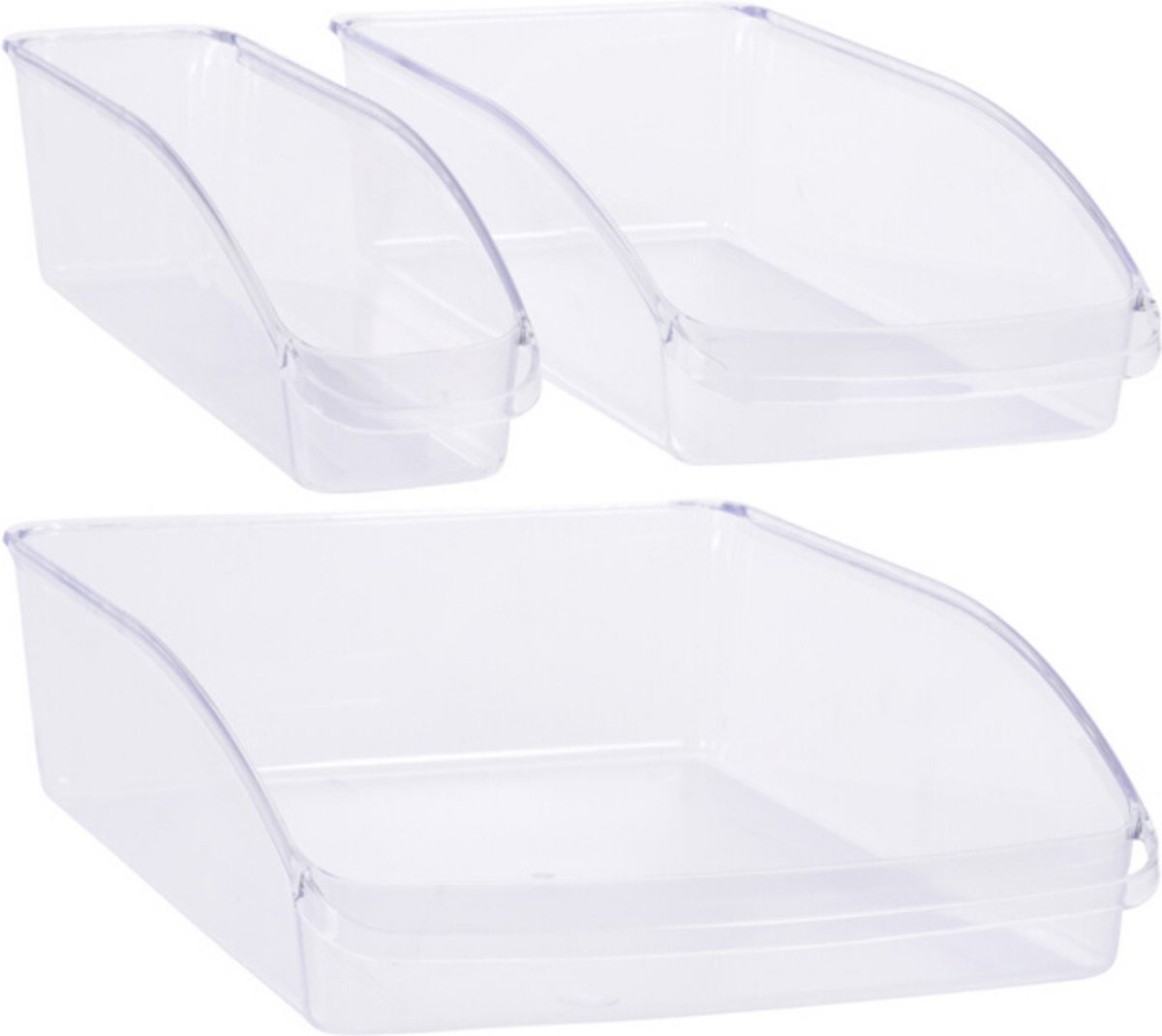 SET3 CONTENITORI FRIGO TRASPARENTI