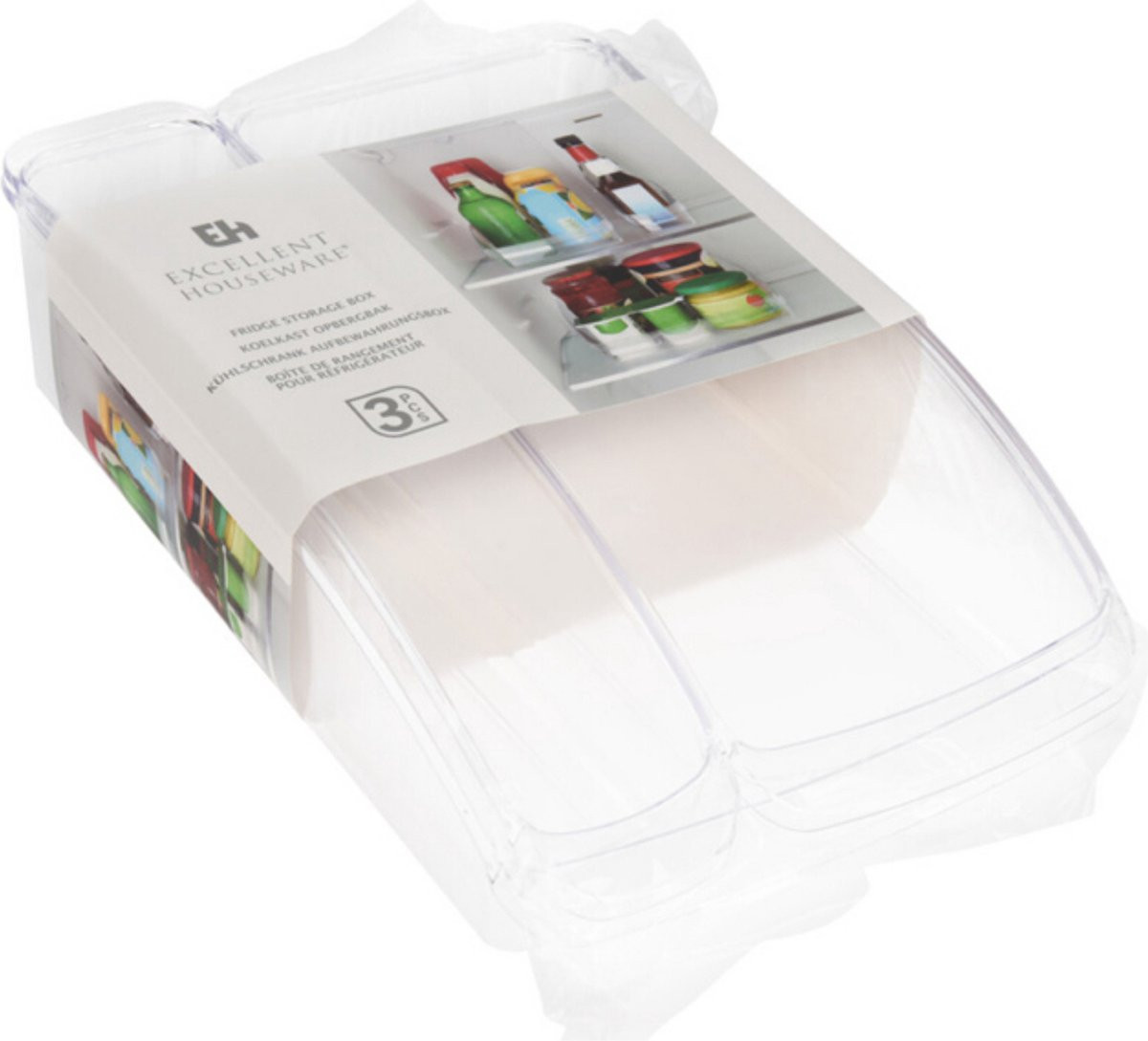 SET3 CONTENITORI FRIGO TRASPARENTI