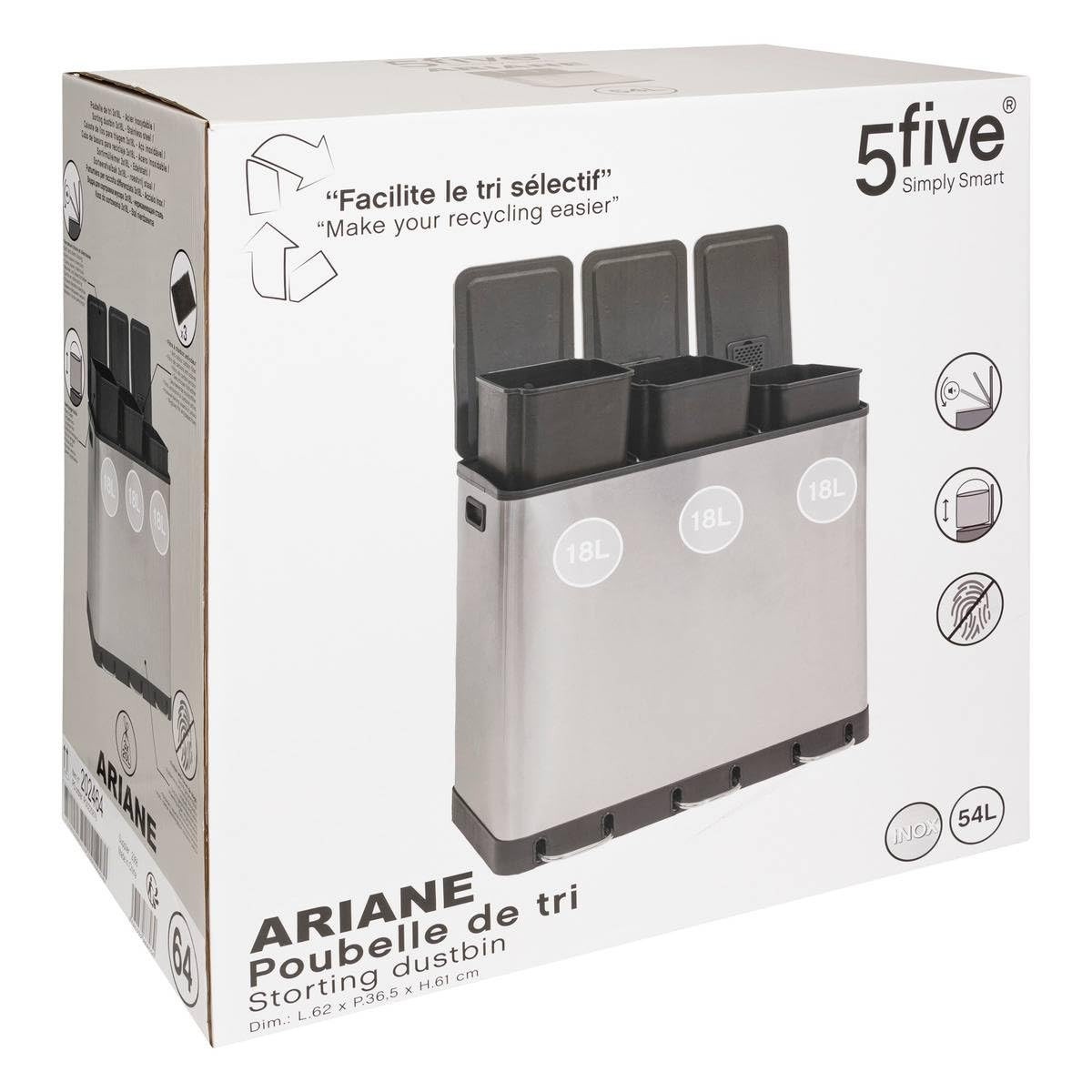PATTUMIERA DIFF.ARIANE 3X18LT INOX