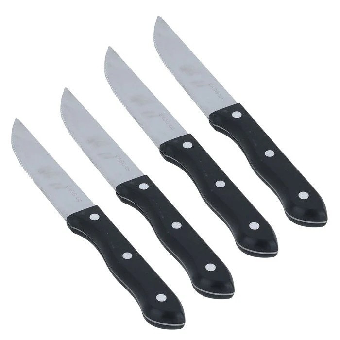 SET4 COLTELLI CARNE INOX 25CM