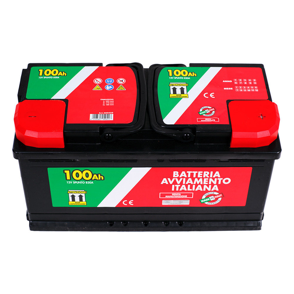 BATTERIA AUTO 12C 100AH 830A
