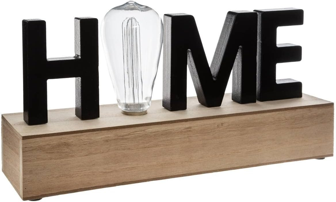 SCRITTA DECORATIVA HOME LUMINOSA CM. 34